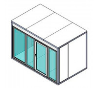 КХН-7,71 Ст (стекл. блок с одностворчатой дверью по сторо 2260)